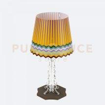 Lampada Da Tavolo Piccola Brighella 1 Luce Attacco E14 Disegno Rainbow