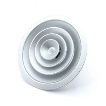 Difusor circular 6 pulgadas plata mate – Regulación de caudal – 100 m³/h – 51 dBA – Ventilación mecánica