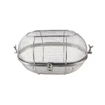Cesto Ovale Girarrosto Per Barbecue Kamado Bono "grande Limited" 38x27x16 Cm