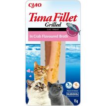 Inaba Cat Thunfischfilets – Thunfischfilet In Krabbenbrühe, 15 G