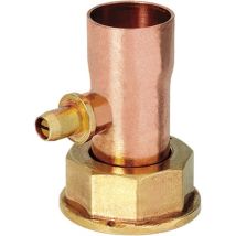 Hecapo - Racor Loco Con Purgador Soldado Para Gas Medidas: Ø15mm X 1/2'