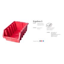 Aufbewahrungsbox – Ergobox 5 Rot