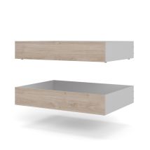 Hellin Nada Bettschublade 99 cm 2 Stk. Hickory-Dekor – Stilvolle Aufbewahrung – Hochwertige Materialien – Elegante Ergänzung für Ihr Zuhause
