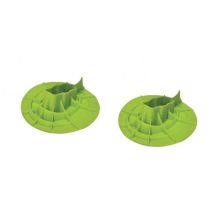 Centaur Hufschuhe für Trittleiter GARDEN STEP – Abnehmbar – Stabil auf unebenen Böden – Grün – Paar