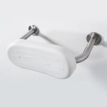 NymaCARE – Bathroom Toilet Aid Back Rest – Satin Stainless Steel – 395 mm Length – 35 mm Diameter – 220 mm Projection