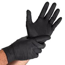 Guanti Monouso Hygostar Diamond Grip Testurizzati Nitrile