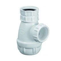 Valentin Siphon Für Bidet Weiß Verstellbarer Anschluss Kunststoff