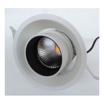Plafonnier Encastré Led 26w Architectural Ø 166mm Blanc Tête Orientable 30° 3000k 1292lm Alim Dimmable 230v Ip23 Flos 03.6608.40
