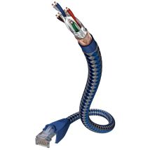 Aku Inakustik 004803005 Netzwerkkabel Blau Silber 0,5 M