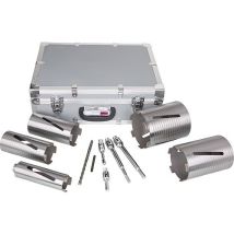 Set De Couronne Diamant Maconnerie/beton 10 Pieces 52-132mm