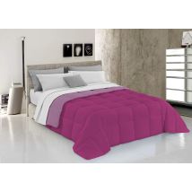 Italian Bed Linen Trapunta Invernale Elegant Microfibra, Fucsia/lilla, 2 Piazza