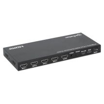 Manhattan 208406 Conmutador Hdmi 4 Puertos Negro 4k 30hz
