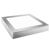 Led-downlight Mit Quadratischer Oberfläche, Mattsilber, 18 W, Kalt