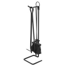 Ferramenta1 – Kaminbesteck-Set aus lackiertem Stahl – 4 Teile – Höhe 57 cm