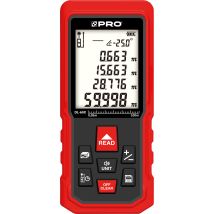 Laser-Entfernungsmesser DL-60X – Messbereich 0,05 m – 60 m – Auflösung 0,001 m – IP54 – 3x AAA-Batterien