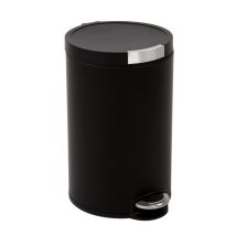 Eko - Poubelle À Pédale Artistic 20 Litres - Stainless Steel Plastic - Mat Noir