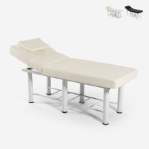 Lettino Massaggio Relax 2 Zone Professionale Centro Estetico Welly - Bianco
