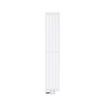 Ecd Germany Radiateur Plat Design Stella Non Électrique - 260 X 1400 Mm - Blanc - Connexion Central - Avec Kit De Raccordement Au Sol Et Thermostat - 