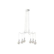 Fan Europe - 6 Flammiger Kronleuchter Habitat Weiß - Moderne Spinnenleuchte, Ø 66cm
