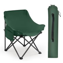 Campingstuhl Faltbar Klappstuhl Bis 100kg Angelstuhl Outdoorstuhl, Grün - Sunula