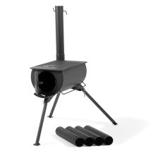 Campfeuer - Stufa Per Tenda 58 X 86 X 240 Cm Riscaldamento Per Tende Da Campeggio, Stufa Per Tenda Da Esterno