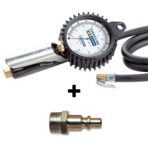 Wonder - Reifendruckpistole Manometer Druckluftpistole 1991 Bar Psi + 1/4' Ita