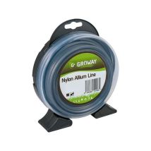 Hilo desbrozador de aluminio cuadrado 3.3 mm 39 m – GROWAY