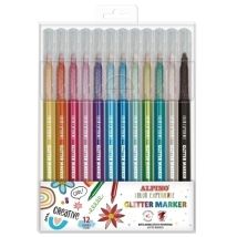 Alpino Rotuladores Glitter Color Experience Efecto Purpurina Estuche 12 C/surtidos