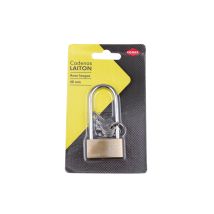 Cogex - Candado De Latón 40mm Anse Clave Alta + 2 - 80637 - 3219510806379