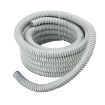 Elettrocanali – Guaina spiralata flessibile in PVC grigia – 30 metri, diametro 25 mm, autoestinguente, IP65