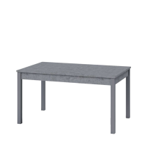 Argonauta - Tavolo Pranzo Allungabile Grigio Cemento In Legno Nobilitato Cm 80x120-160