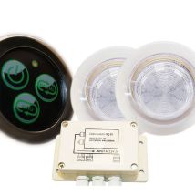 Kit Punti 110 Mm O Rgb Ip68 Impermeabile Incorporato + Pulsante, Sistema Di Controllo Di Macchie E Trasformatore