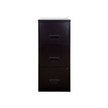 3 Drawer A4 Filing Cabinet – Black - Pierre Henry