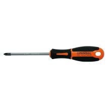 Cacciavite a Croce PH 0 x 60 mm – Acciaio al cromo-vanadio-molibdeno – Finitura cromata lucida – Impugnatura ergonomica