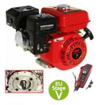 Motore Completo Launtop Benzina Albero Orizzontale Conico 208 Cc 7 Hp
