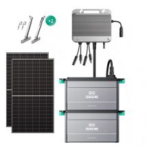 Zendure Solarflow 800 – 800w Balkonkraftwerk Komplettset Mit Mikrowechselrichter, Direkt An Steckdose Betreibbar, Mit 500w X2 Bifaziale Solarmodule 
