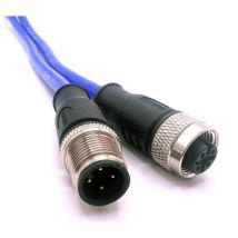 Mueller Electric C4ac81m010 Connettore Per Sensore O Attuatore M12 Spina Dritta, Presa Dritta 10 M Numero Di Poli: 4 1