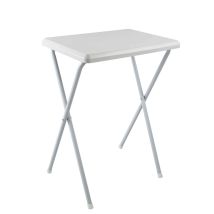 Mesa Plegable De Pvc Blanco 52x38cm Práctica Y Funcional
