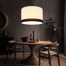 Lampada A Sospensione Lampada Da Soffitto In Metallo Bianco Appeso Soggiorno Moderno Lampada A Sospensione Tavolo Da Pranzo Bianco, Nero, 1x E27, Dxh 