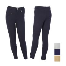 Pantaloni da equitazione Winner per bambini 10 anni, blu – Jersey di cotone estensibile – Taglie da 4 a 16 anni
