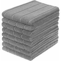 Goodforyou - Microfibre Kitchen Towels, Extra Large And Super Absorbent Kitchen Towels, 50 X 70 Cm, Gray