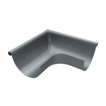 Zambelli - Rinnenwinkel 90 Grad (außenwinkel) Verzinkt Dachrinnenwinkel Mit Wulst Außen Für Dachrinne Halbrund, Ohne Löten, 105 Mm / 250/8 Tlg 