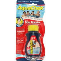 50 Strisce Reattive AquaChek per Test Bromo, pH, Alcalinità e Durezza Acqua – Flacone da 50 Strisce