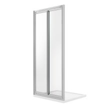 Duschtür Saloon Mit Doppel-schwenktür Klarglas H 198 Mod. West 75 Cm