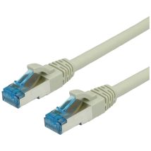 Valueline - Value 21.99.0867 Rj45 Netzwerkkabel, Patchkabel Cat 6a S/ftp 10.00 M Grau 1 St.