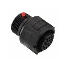 Cl1f2201 Kfz-rundsteckverbinder 14p, Weiblich, Ip67 – Schwarz/rot - Souriau