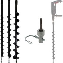 Gt Market - Set Di Punte Di Trivella Ø 40, 60 E 80 Mm Con Adattatore Per Trapano E Perforatore Sds-plus