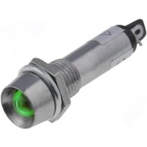 Led Pilot 24vdc Trou Vert 8.2mm Avec Écrou Ind8-24g-b