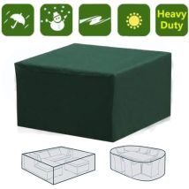 Minkurow Copertura Per Mobili Da Giardino Rettangolari Impermeabile Con Protezione Uv Per Tavolo Da Patio, Mobili Da Giardino, Verde, 315 X 160 X 70 