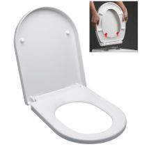 Wc-sitz Mit Klassischem Verschluss, Passend Für Die Meisten Wc-becken, Weiß (easy2240) - Idevit